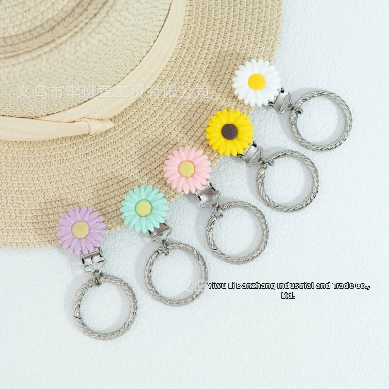 Kovové doplnky na batožinu a slnečné okuliare s elektroplátovaným motívom chryzantémy, originálny dizajn Li ban zhang, jeseň 2024