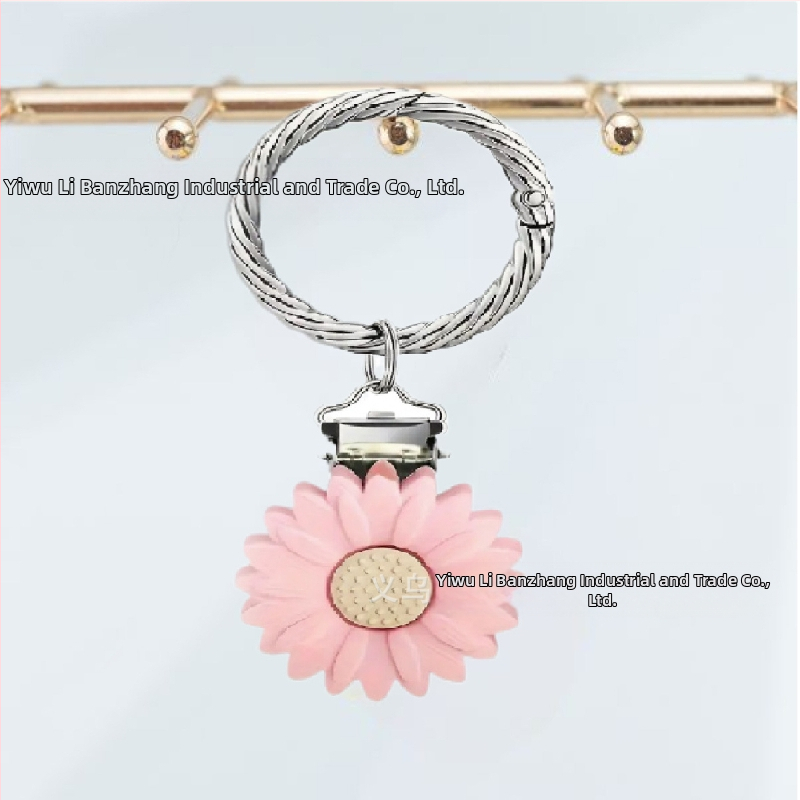 Kovové doplnky na batožinu a slnečné okuliare s elektroplátovaným motívom chryzantémy, originálny dizajn Li ban zhang, jeseň 2024