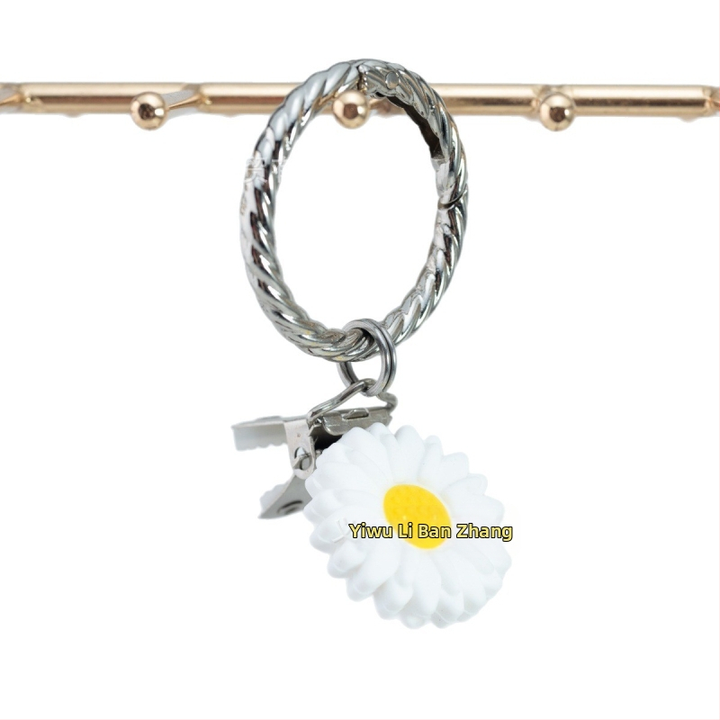 Kovové doplnky na batožinu a slnečné okuliare s elektroplátovaným motívom chryzantémy, originálny dizajn Li ban zhang, jeseň 2024