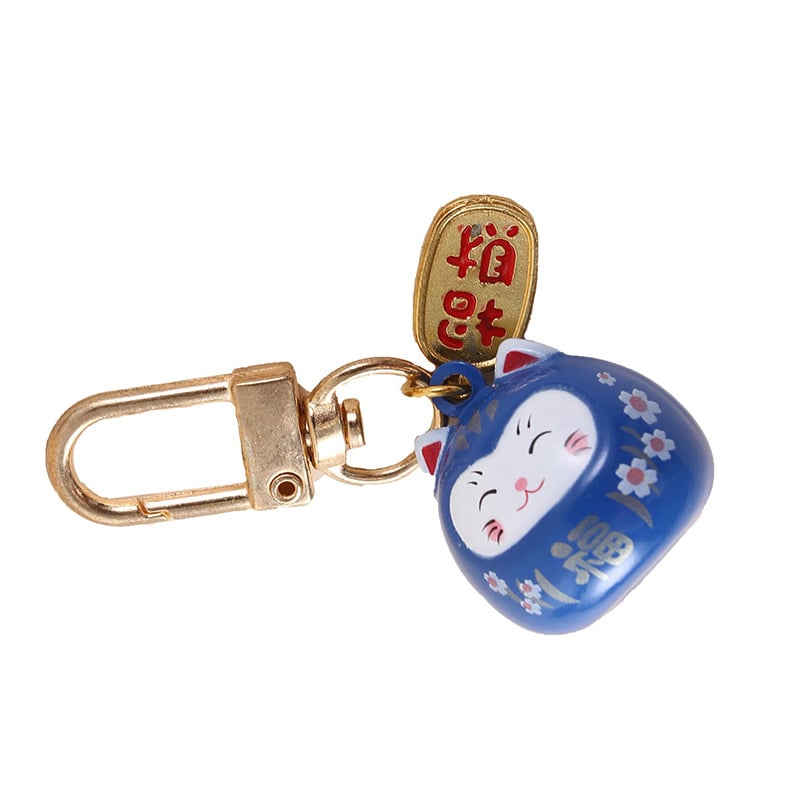 Mugursomas piekariņš ar Maneki-Neko Omamori, ūdens zvaniņš, metāls, tradicionālais stils — lieliska dāvana laulībām, dzimšanas dienām un izlaidumiem