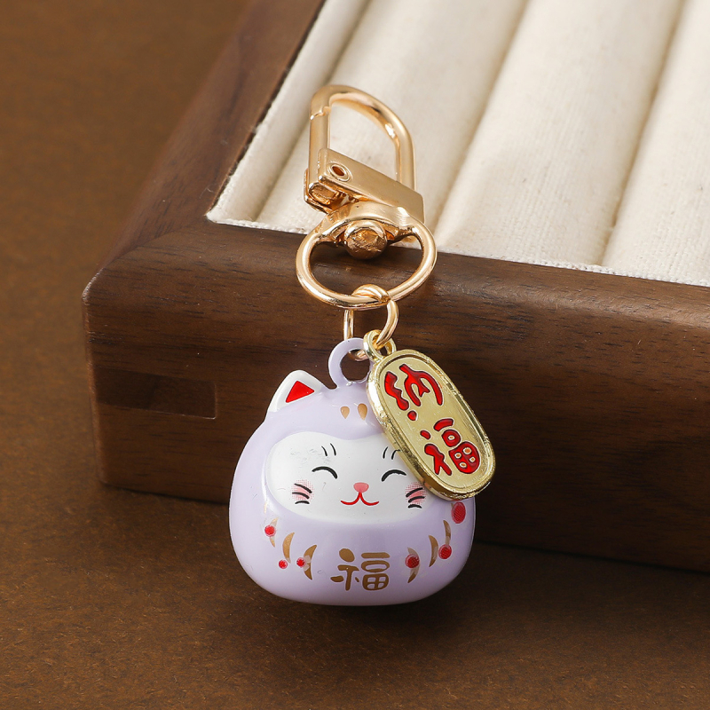 Mugursomas piekariņš ar Maneki-Neko Omamori, ūdens zvaniņš, metāls, tradicionālais stils — lieliska dāvana laulībām, dzimšanas dienām un izlaidumiem