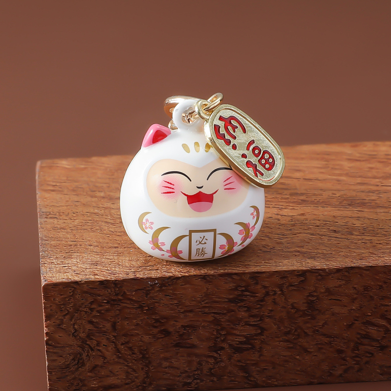 Mugursomas piekariņš ar Maneki-Neko Omamori, ūdens zvaniņš, metāls, tradicionālais stils — lieliska dāvana laulībām, dzimšanas dienām un izlaidumiem