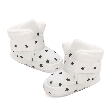 Bejbi zimske čizmice u korejskom stilu s Velcro zatvaranjem, plišna unutrašnjost, umetna vuna kao uložak, potplat od kompozitnog materijala, visok gornji dio