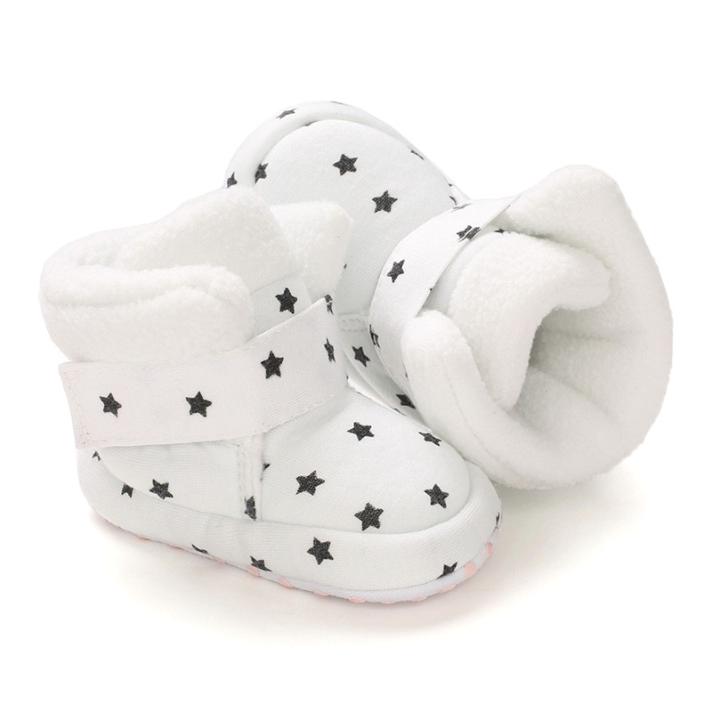 Bejbi zimske čizmice u korejskom stilu s Velcro zatvaranjem, plišna unutrašnjost, umetna vuna kao uložak, potplat od kompozitnog materijala, visok gornji dio