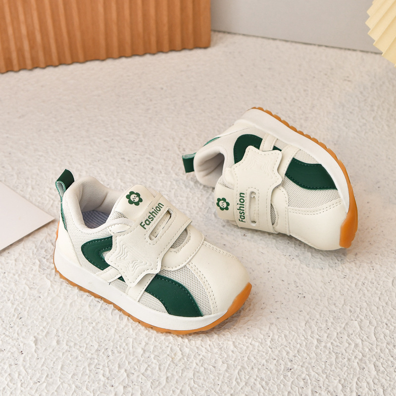 Forrest Gump zīdaiņu kurpes 1–6 gadu vecumam | augšējā daļa PU+siets, elpojošas | Velcro aizdare, TPR zole