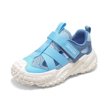 Unisex παιδικά παπούτσια για τρέξιμο με δίχτυ επάνω μέρος, Velcro κλείσιμο, σόλα EVA για ηλικίες 4–16