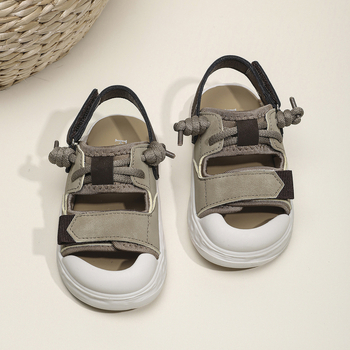 Παιδικά παπούτσια παραλίας για αγόρια, PU επάνω μέρος, σόλα TPR, Velcro κλείσιμο, casual στυλ