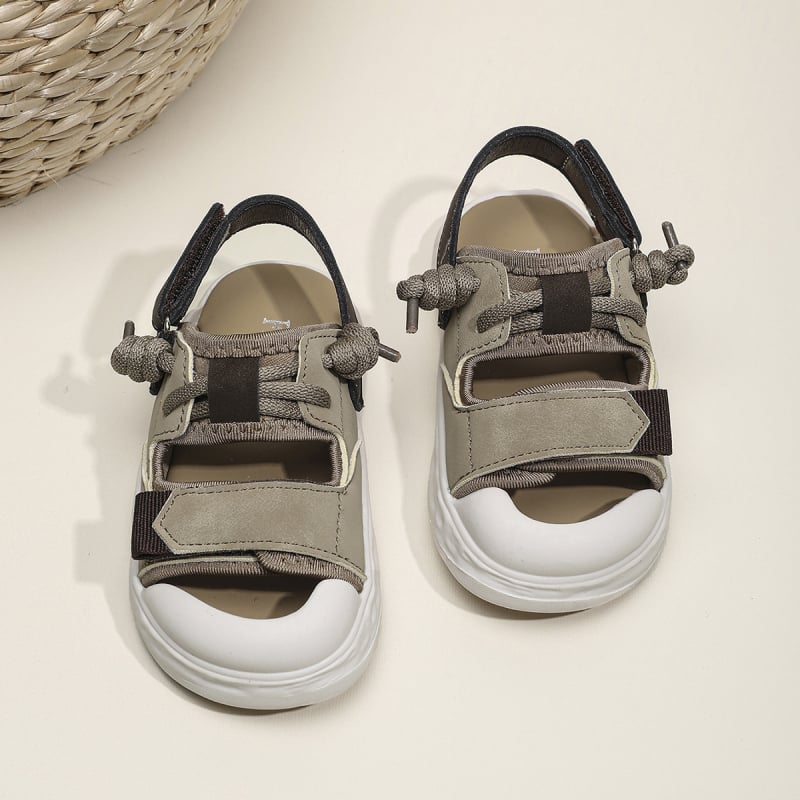 Παιδικά παπούτσια παραλίας για αγόρια, PU επάνω μέρος, σόλα TPR, Velcro κλείσιμο, casual στυλ