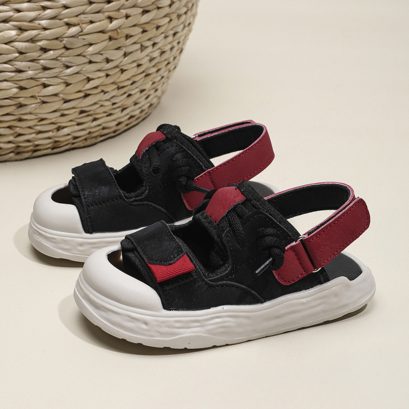 Παιδικά παπούτσια παραλίας για αγόρια, PU επάνω μέρος, σόλα TPR, Velcro κλείσιμο, casual στυλ