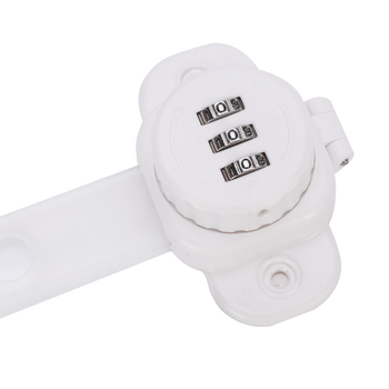 Πολυλειτουργικό σύστημα ασφαλούς κλειδώματος για συρτάρια ψυγείου — σχέδιο φιλικό προς τα παιδιά; πλαστική κατασκευή; κλειδαριά συνδυασμού — (Μάρκα: Geek; Εισαγωγή: Όχι)