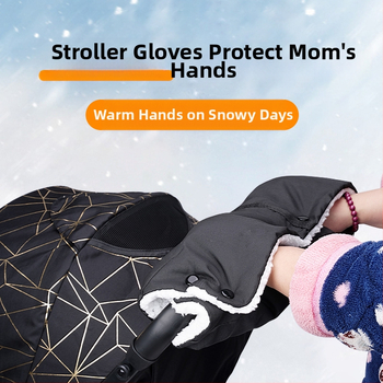 Κάλυμμα γαντιών για καρότσι μωρού με ομπρέλα – Ανθεκτικό στον άνεμο, παχυνθείσα επένδυση fleece, Υλικά: Oxford ύφασμα / μαλλί προβάτου