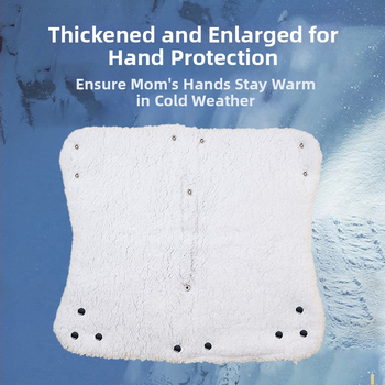 Κάλυμμα γαντιών για καρότσι μωρού με ομπρέλα – Ανθεκτικό στον άνεμο, παχυνθείσα επένδυση fleece, Υλικά: Oxford ύφασμα / μαλλί προβάτου