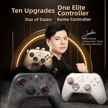 GameSir Morning Star 2 belaidis žaidimų valdiklis su Bluetooth ir USB, skirtas PC, Switch, iOS ir Android, su vibruojančiu ir Hall jutikliu