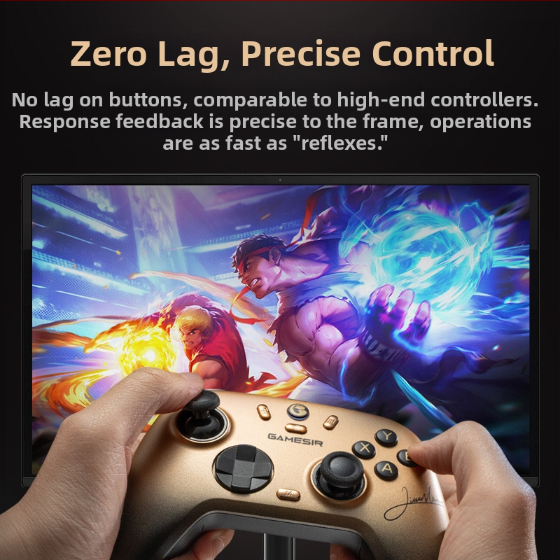 GameSir Morning Star 2 Безжичен геймпад с Bluetooth и USB, за PC, Switch, iOS и Android, с вибрация и Hall ефект сенсор