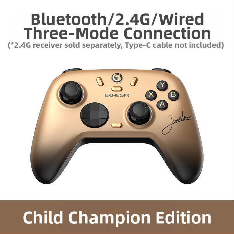 GameSir Morning Star 2 belaidis žaidimų valdiklis su Bluetooth ir USB, skirtas PC, Switch, iOS ir Android, su vibruojančiu ir Hall jutikliu