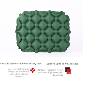 Υπαίθρια φουσκωτή μαξιλαροθήκη για κάμπινγκ – ανθεκτικό στην υγρασία, ελαφριά, μοντέλο MXZ-D100, υλικό 40d νάιλον με TPU επίστρωση, βάρος 90 g