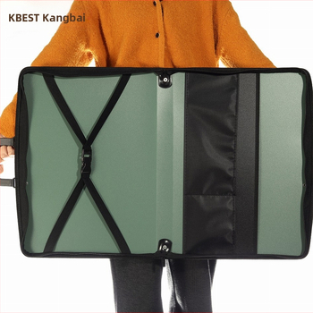 Liela kapacitātes zīmējumu soma studentiem – modelis F6121, PP materiāls, drukāts logotips, 2 nodalījumi