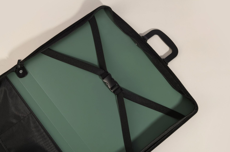 Liela kapacitātes zīmējumu soma studentiem – modelis F6121, PP materiāls, drukāts logotips, 2 nodalījumi