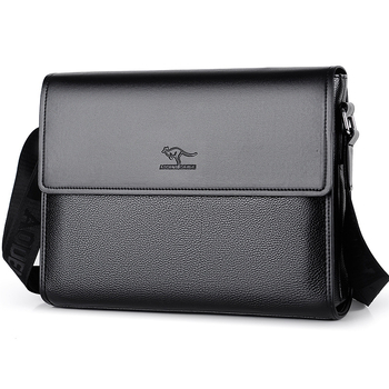 Vīriešu crossbody somiņa, PU materiāls, ūdensizturīga un nodilumizturīga, pilsētas minimālistiskais stils, AOGUANDAISHU