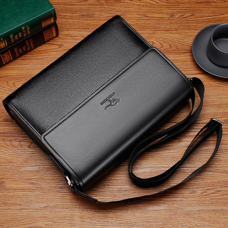 Vīriešu crossbody somiņa, PU materiāls, ūdensizturīga un nodilumizturīga, pilsētas minimālistiskais stils, AOGUANDAISHU