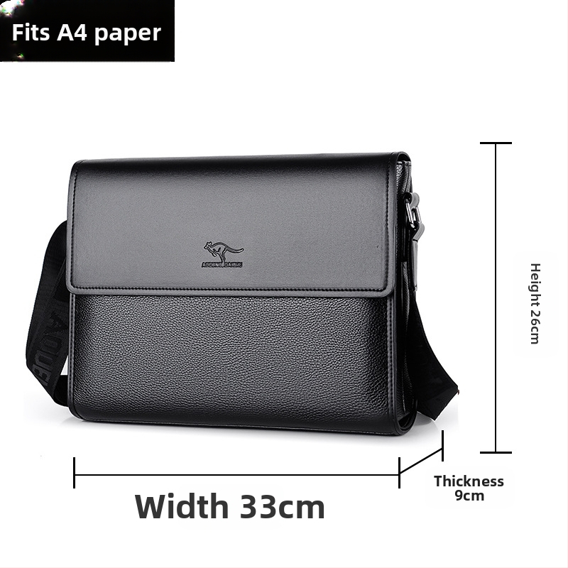 Vīriešu crossbody somiņa, PU materiāls, ūdensizturīga un nodilumizturīga, pilsētas minimālistiskais stils, AOGUANDAISHU