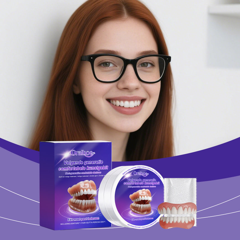 ORALHOE Σετ οδοντοστοιχιών για βελτίωση του χαμόγελου, ελαφρύ και άνετο, 91 τεμάχια, Κωδικός OR-A04-0455-01