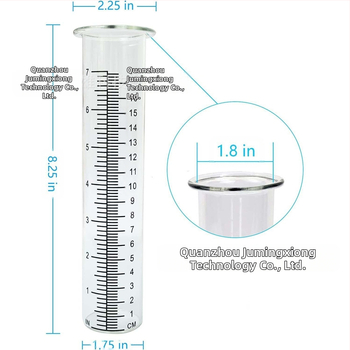 Μετρητής βροχής κήπου, πλαστικός, ευθύς τύπος, μοντέλο JMX L04, κλίμακα 7 ιντσών, βάρος 35 g