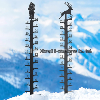 Dzelzs sniega mērinstruments kvadrātam, mūsdienīgs minimālisks metāla dekors XLJ
