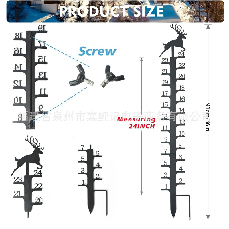Železný snehomer pre štvorec, moderný minimalistický kovový dekor XLJ