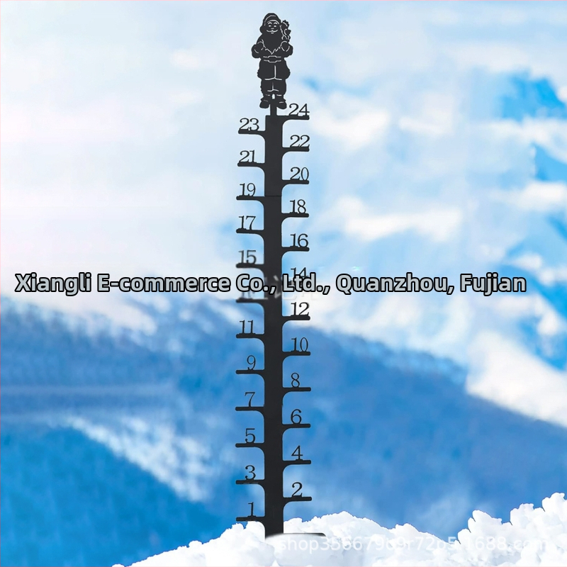 Dzelzs sniega mērinstruments kvadrātam, mūsdienīgs minimālisks metāla dekors XLJ