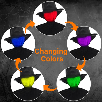 Διακόσμηση Χάλογουιν: Καπέλο μάγισσας, εξωτερική χρήση, τριών τεμαχίων σετ, πλαστικό