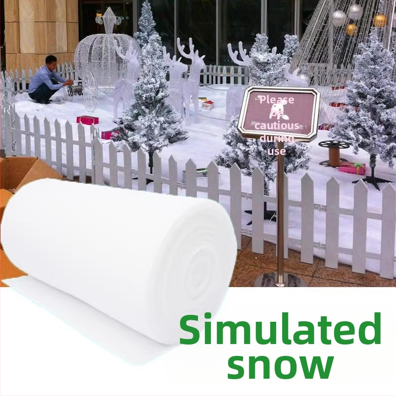 Grīdas dekors no mākslīgā sniega Ziemassvētku ainas dekorēšanai – poliesters, zīmols Mingyu, stils 1327355784, saturs 90