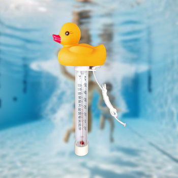 Stakleni termometar za bazen na štapu, u obliku patke, raspon 0–50, model Jdy0010, Jed