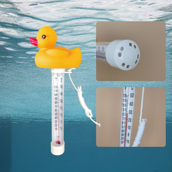 Stakleni termometar za bazen na štapu, u obliku patke, raspon 0–50, model Jdy0010, Jed