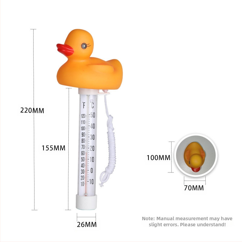 Стъклен термометър с пръчка за басейн, форма на пате, диапазон 0–50, модел Jdy0010, Jed