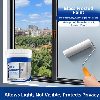 Βαφή υδατικής βάσης με ματ φινίρισμα για γυαλί σε γραφεία και μπάνια – σκίαση πόρτων και παραθύρων, ιδιωτικότητα, φιλική προς το περιβάλλον