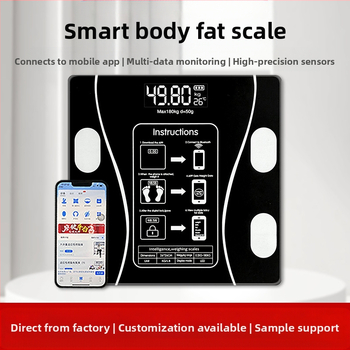 Digitālā svaru skala, mēra svaru, taukus, kalorijas un mitrumu, 180 kg maksimālā slodze, USB uzlāde vai 7 baterijas, CE/FCC sertificēta