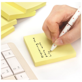 Hyhpsyj līmes piezīmes, augsta pielipšanas spēja, 100 lapas, studentiem un birojam