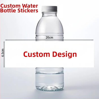 Ετικέτα φιάλης νερού, καρτούν στυλ, υλικό χαρτί, pull-flag, αξεσουάρ διαμόρφωσης σκηνής