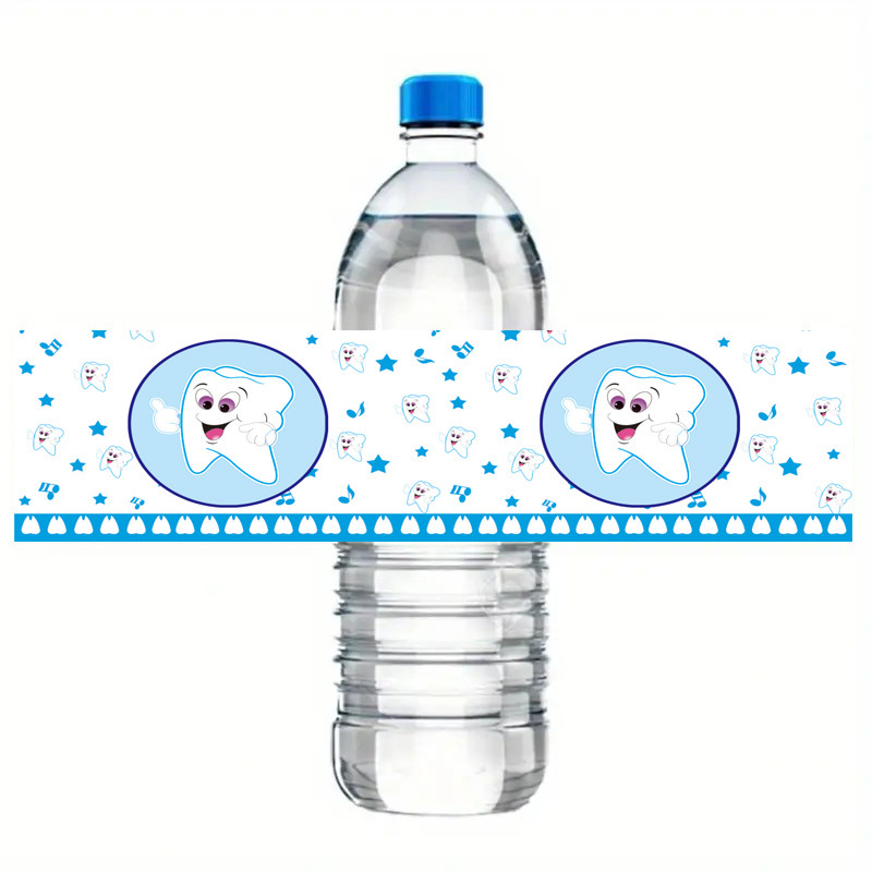 Ετικέτα φιάλης νερού, καρτούν στυλ, υλικό χαρτί, pull-flag, αξεσουάρ διαμόρφωσης σκηνής