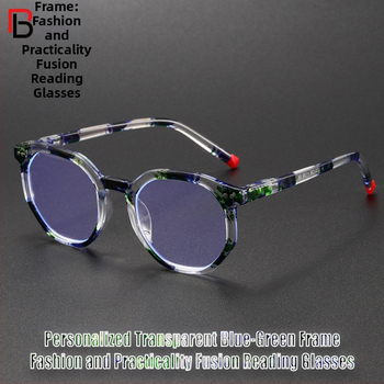 Γυαλιά ανάγνωσης για ηλικιωμένους, πλήρης σκελετός από πολυκαρβονικό, φακοί κατά της μπλε ακτινοβολίας, πολυκαρβονικοί φακοί