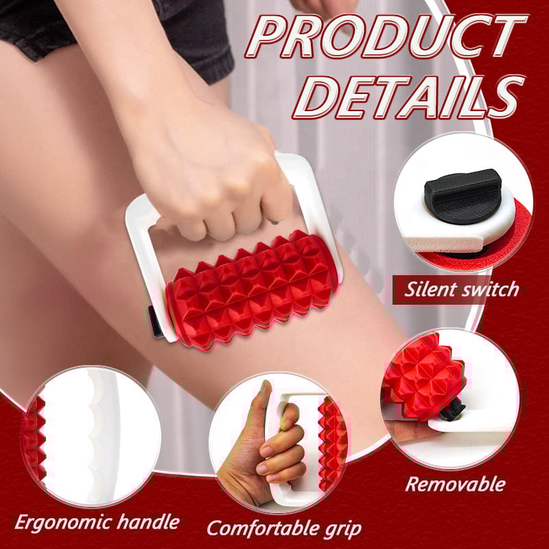 Χειροκίνητο μασάζ κεφαλής σε σχήμα μήλου, μασαζικός κύλινδρος, 1 ταχύτητα, κυκλική κεφαλή μασάζ, μοντέλο 2025