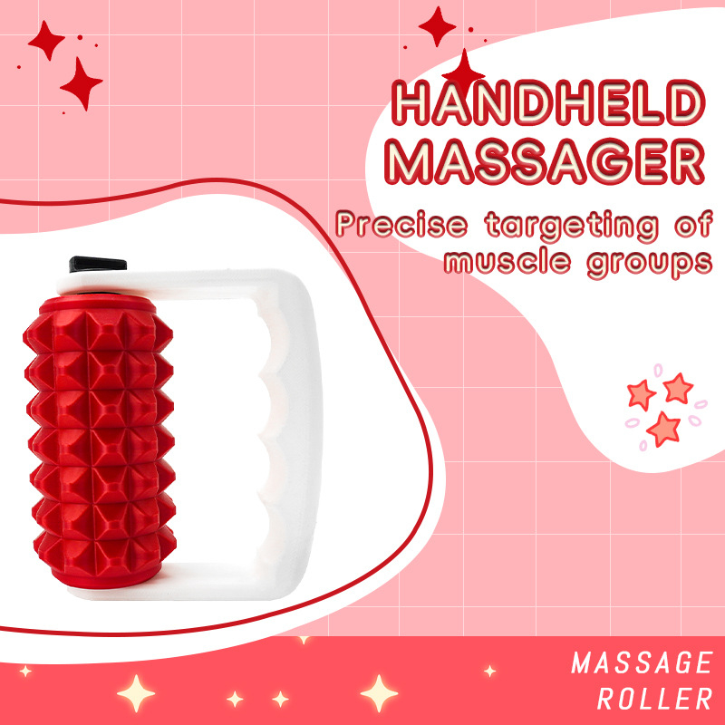 Χειροκίνητο μασάζ κεφαλής σε σχήμα μήλου, μασαζικός κύλινδρος, 1 ταχύτητα, κυκλική κεφαλή μασάζ, μοντέλο 2025