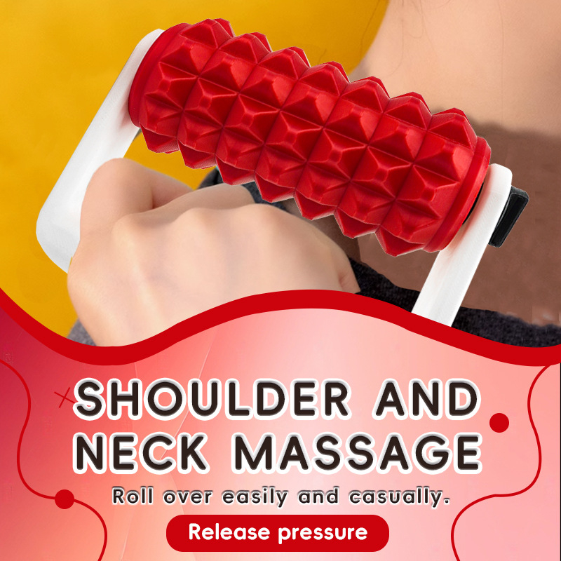 Χειροκίνητο μασάζ κεφαλής σε σχήμα μήλου, μασαζικός κύλινδρος, 1 ταχύτητα, κυκλική κεφαλή μασάζ, μοντέλο 2025