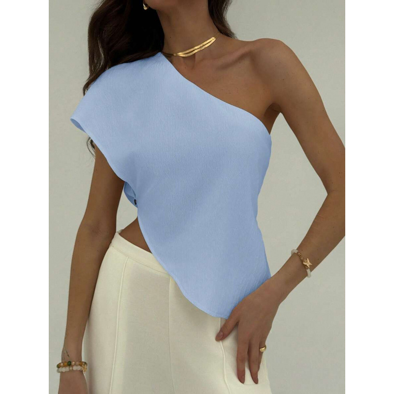 Slim-Fit λινό πουκάμισο με τετραπύρη ελαστικότητα, color-blocking μοτίβο, ευρύ γιακά, μανίκι 7/10