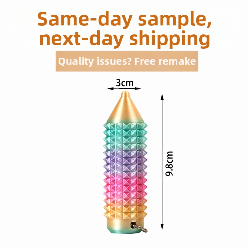 Kónusová masážna tyč na úľavu od úzkosti, 3D tlačená PLA, moderný umelecký štýl, personalizácia k dispozícii