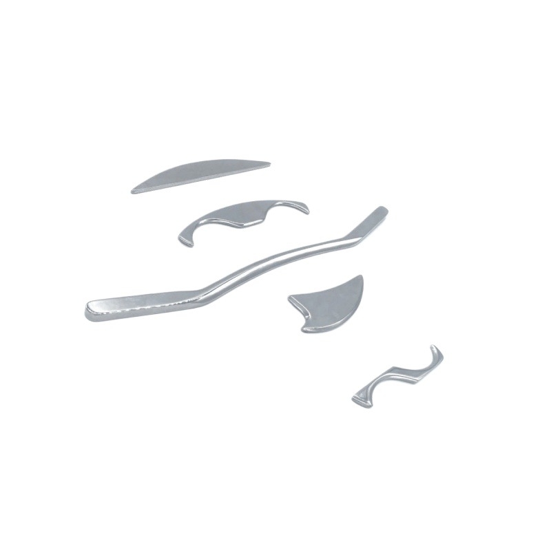 Profesionāls fasijas nazis, muskuļu un cīpslu skrāpēšanas plāksne, pilns masāžas komplekts, kakla skriemeļu atslābināšana