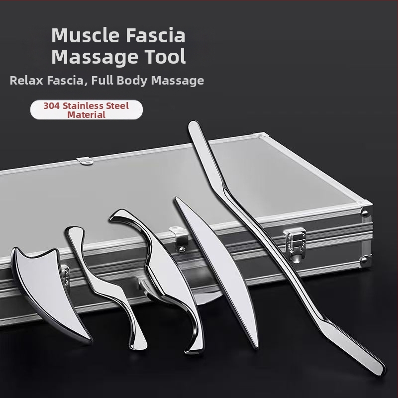Szakmai fascia kés, gua sha tábla izom- és ín átmozgató készlet, teljes masszázs készlet, nyaki gerinc ellazítása