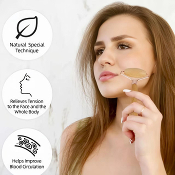 Масажор за гръб за цялото тяло — рамене и гръб, мултифункционален валяк, бук дърво (Марка: Zuo zhi; Контрол: механичен; Материал: бук дърво)