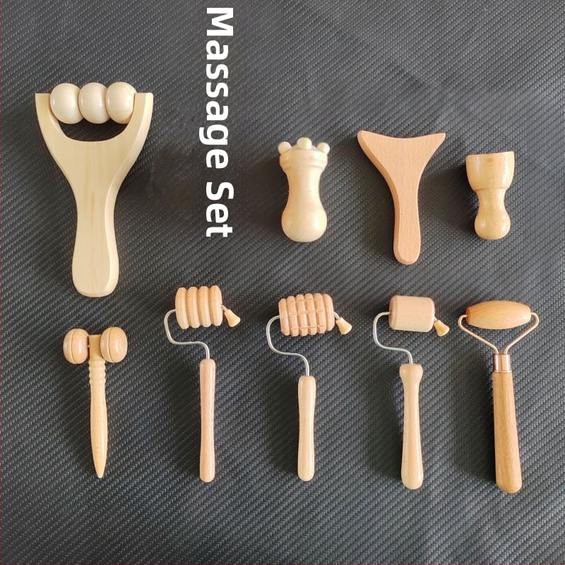 Μασάζερ πλάτης ολόκληρου σώματος — ώμοι και πλάτη, πολυλειτουργικός κύλινδρος, από ξύλο (Μάρκα: Zuo zhi; Υλικό: ξύλο; Έλεγχος: Μηχανικός)